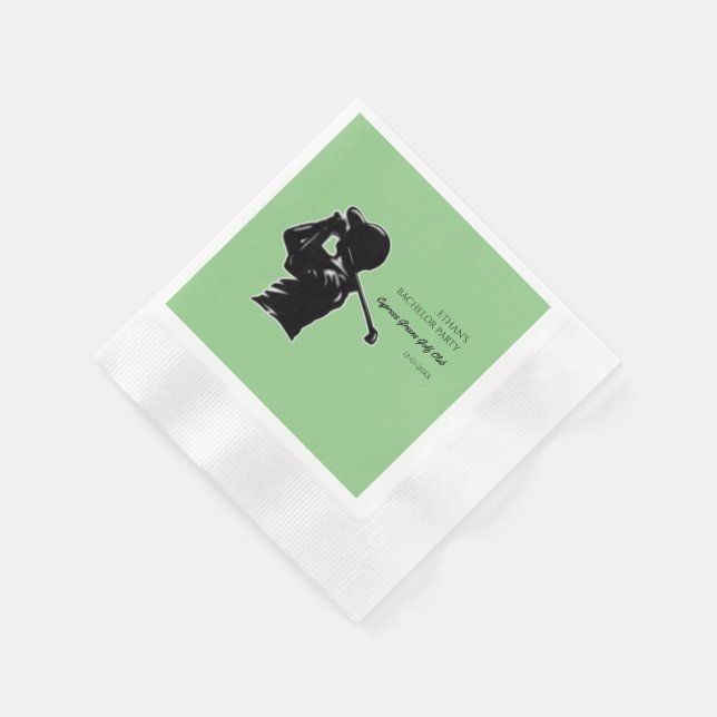 Golf Bachelor Party - Golfing trip Classic Stylish Napkin (Corner)