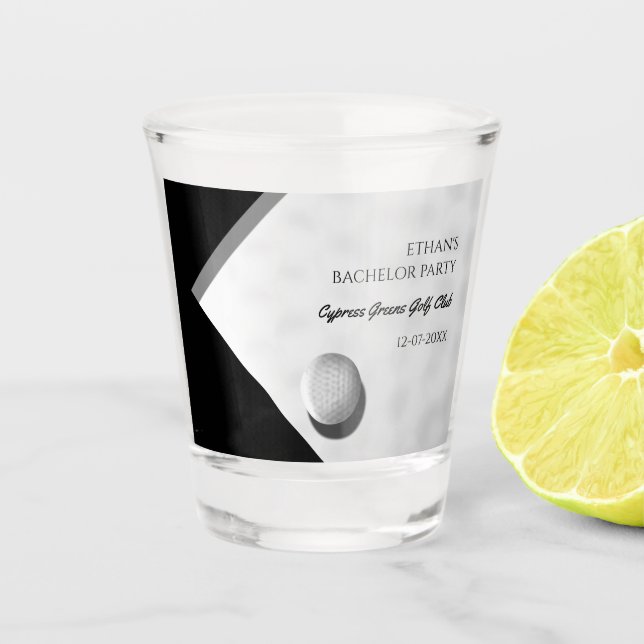 Golf Bachelor Party - Golfing trip Classic Stylish Shot Glass (Front)