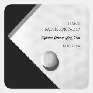 Golf Bachelor Party - Golfing trip Classic Stylish Square Sticker