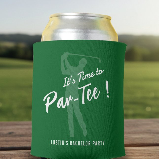 Golf Bachelor Party It's Time to Par-Tee Can Cooler (Creator Uploaded)