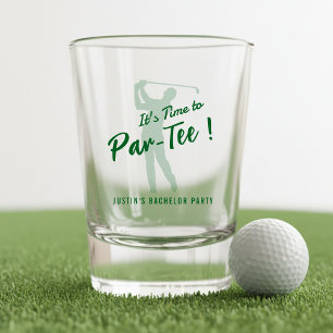 Golf Bachelor Party It's Time to Par-Tee Shot Glass