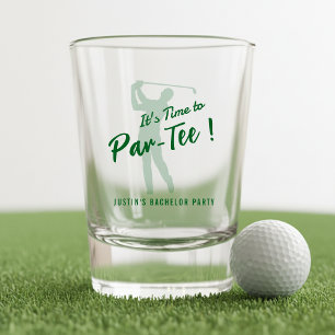 Golf Bachelor Party It's Time to Par-Tee Shot Glass