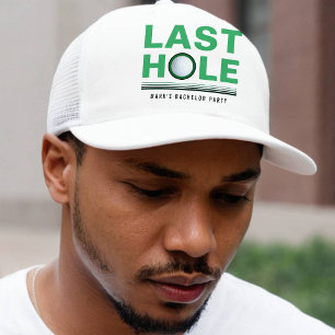 Golf Bachelor Party Last Hole Golfing Trucker Hat