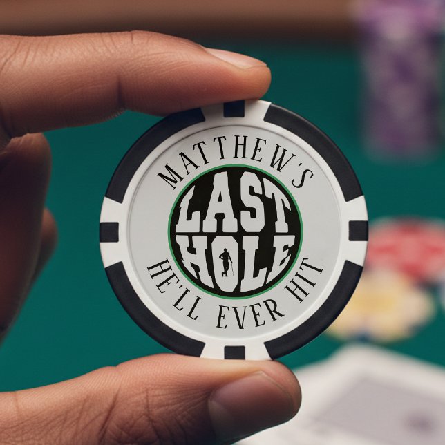 Golf Bachelor Party Last Hole He'll Ever Hit Poker Chips (Creator Uploaded)