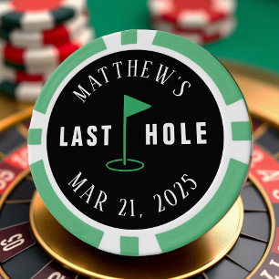 Golf Bachelor Party Last Hole Poker Chips
