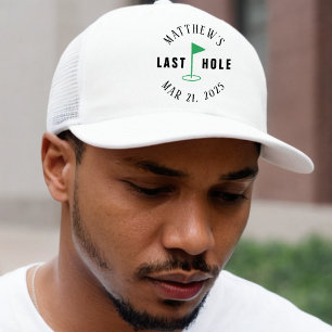 Golf Bachelor Party Last Hole Trucker Hat
