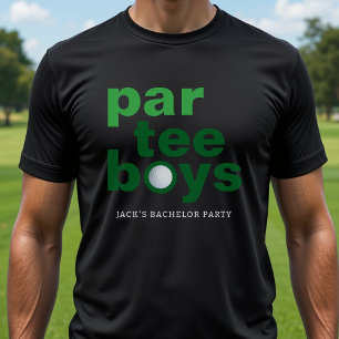 Golf Bachelor Party Par Tee Boys Black