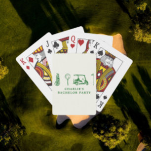 Golf Bachelor Party Playing Cards