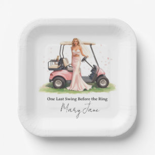 Golf Bachelorette Par-Tee party  Paper Plate