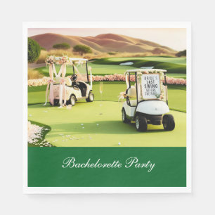 Golf Bachelorette Party for Golfer Napkin