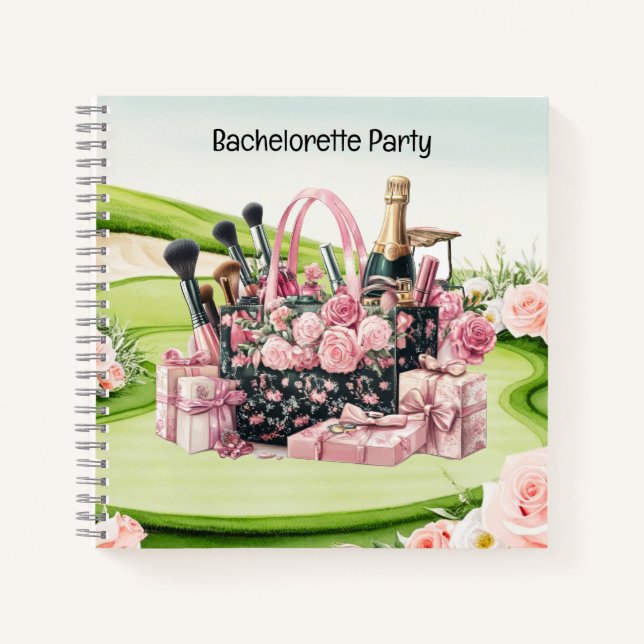 Golf Bachelorette Party for Golfer Notebook (Front)