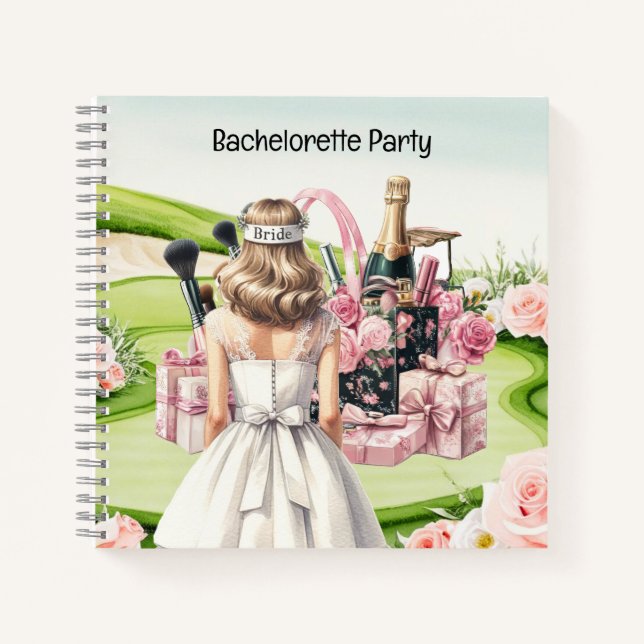 Golf Bachelorette Party for Golfer Notebook (Front)