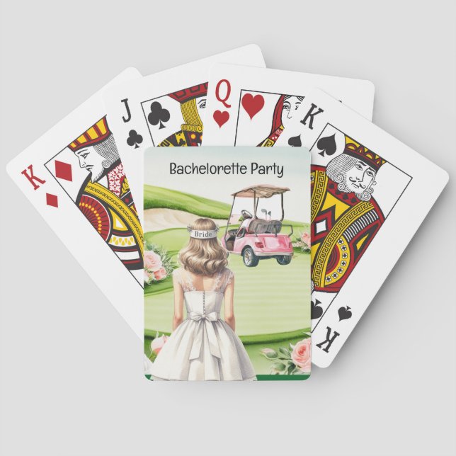 Golf Bachelorette Party for Golfer  Playing Cards (Back)
