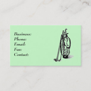 Golf Bag Business Card