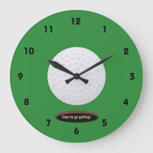 Golf Bag Design Wall Clock