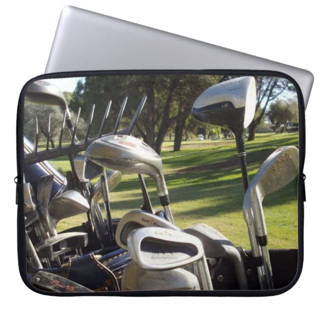 Golf Bag Full Of Golf Clubs, (Front)