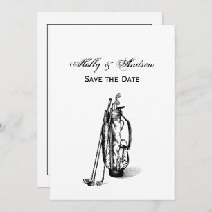 Golf Bag Golf Clubs Black Invitation