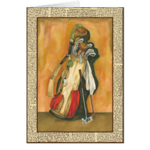 Golf Bag with Glove by Jennifer Goldberger