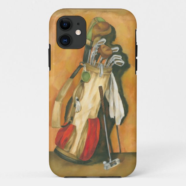 Golf Bag with Glove by Jennifer Goldberger Case-Mate iPhone Case (Back)