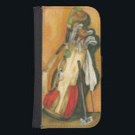 Golf Bag with Glove by Jennifer Goldberger Samsung S4 Wallet Case<br><div class="desc">Unleash your inner Rory Mcilroy with this great print by Jennifer Goldberger. The complete golf bag,  it is painted with a glove,  towel and the full complement of clubs. Give this as a gift to a golf fan today!</div>