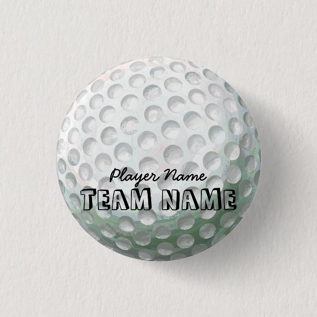 Golf Ball 3 Cm Round Badge (Front)