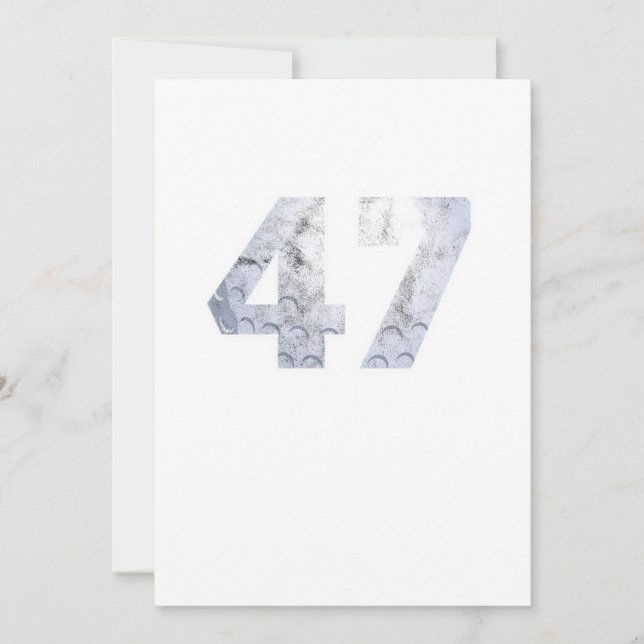 Golf Ball 47 th Birthday Celebration Sport Gift Invitation (Front)