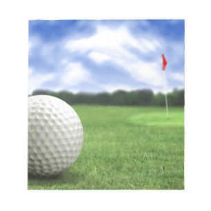 Golf Ball 4 Notepad