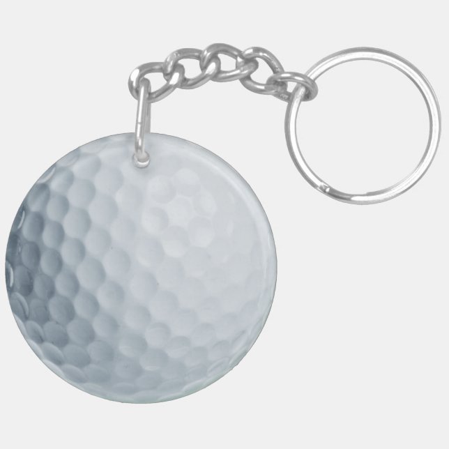 Golf Ball acrylic keychain (Back Left)