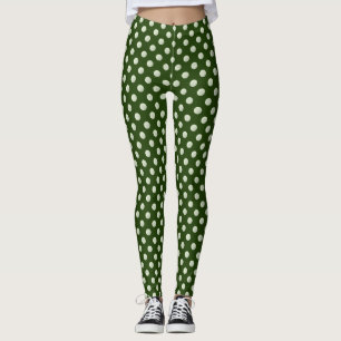 Golf ball all over on green for golfer leggings