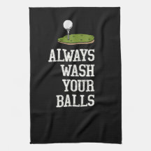 Golf ball always wash your balls