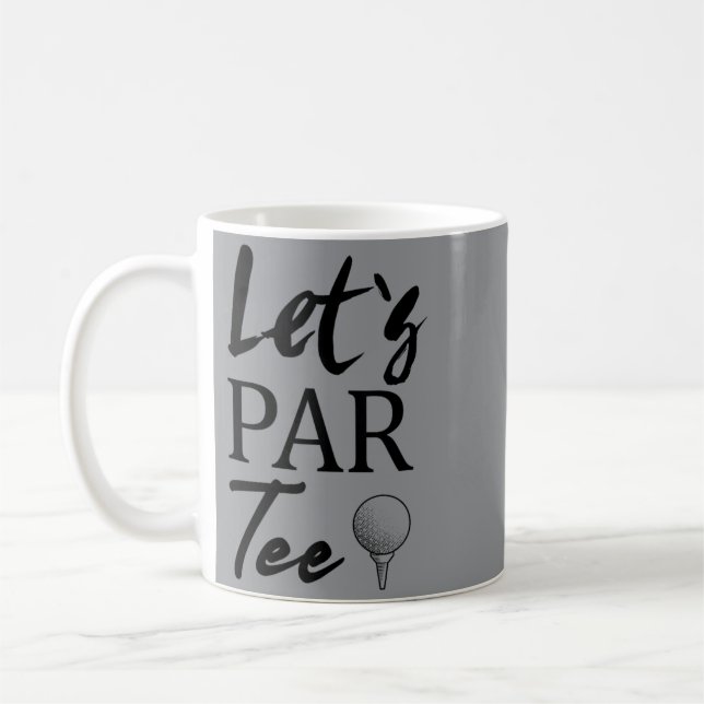 Golf Ball And Golfing Lets Par Coffee Mug (Left)