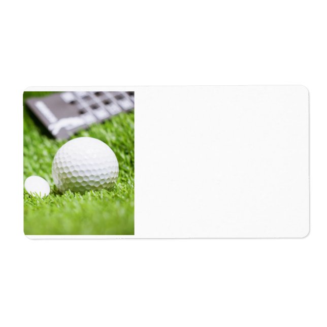 Golf ball and tee return address label (Front)