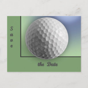 Golf Ball Announcement Postcard