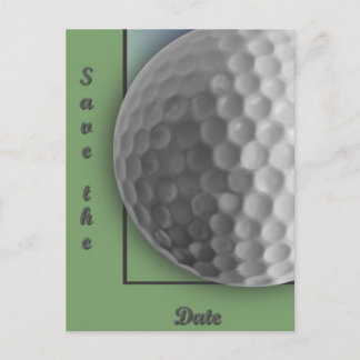 Golf Ball Announcement Postcard
