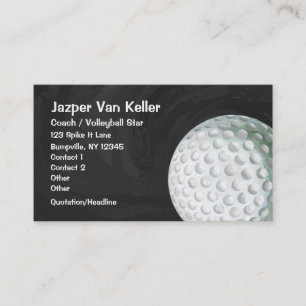 Golf Ball Art Business Card