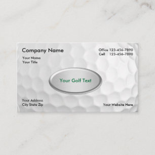 Golf Ball Background Business Card