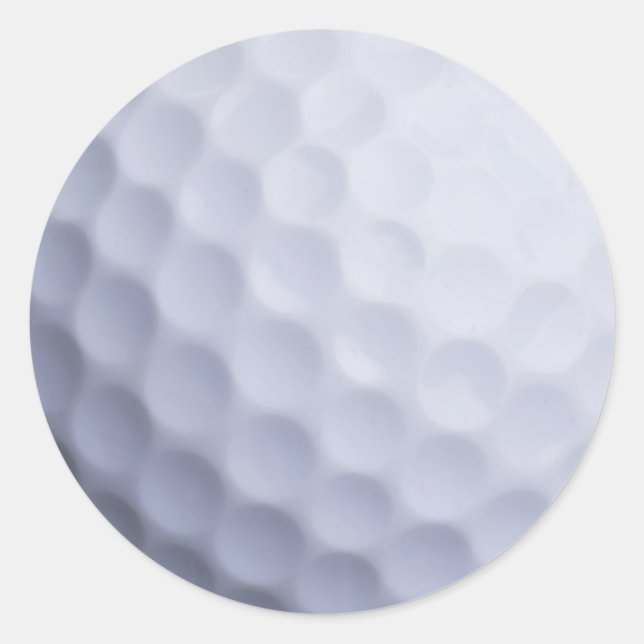 Golf Ball Background Customised Template Classic Round Sticker (Front)