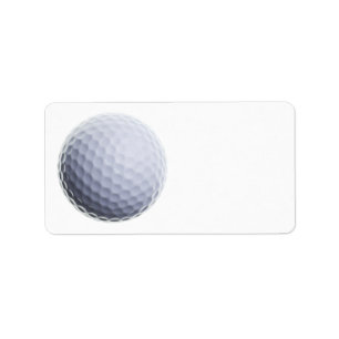Golf Ball Background Customised Template Label