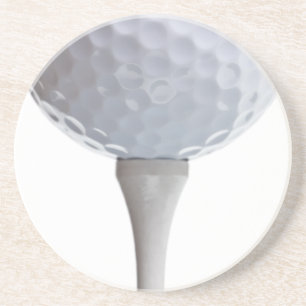 Golf Ball Background - Golfing Sports Template Coaster