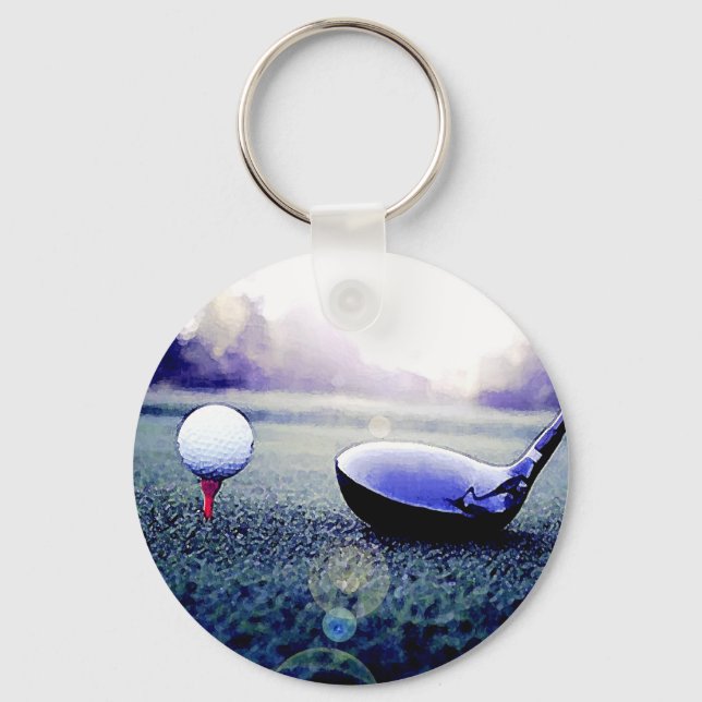 Golf Ball & Bat Key Ring (Front)