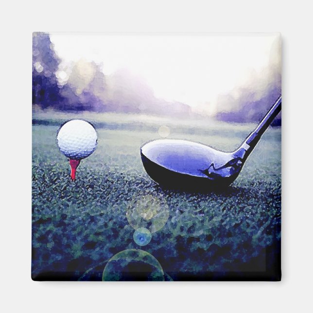 Golf Ball & Bat Magnet (Front)