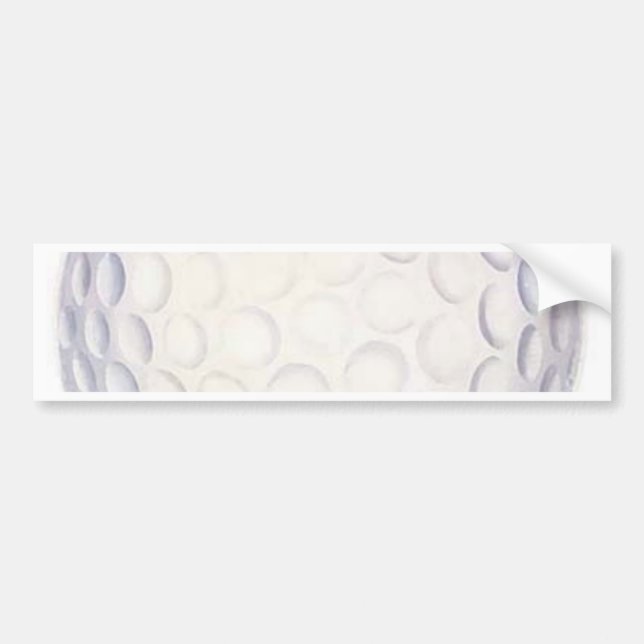 Golf Ball Bumper Sticker (Front)