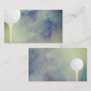 golf ball business card template double sided