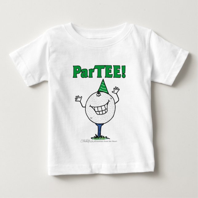 Golf Ball Character ParTEE! Baby T-Shirt (Front)
