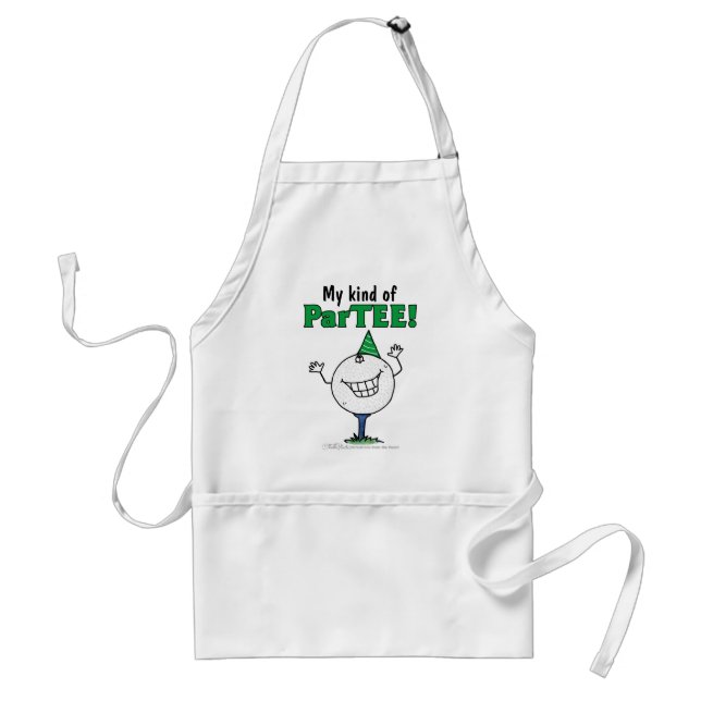 Golf Ball Character ParTEE! Standard Apron (Front)