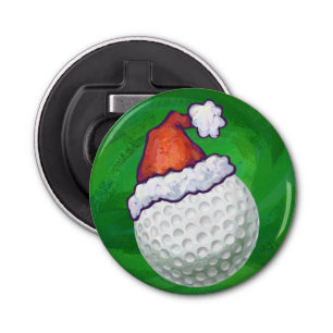 Golf Ball Christmas Hats Bottle Opener