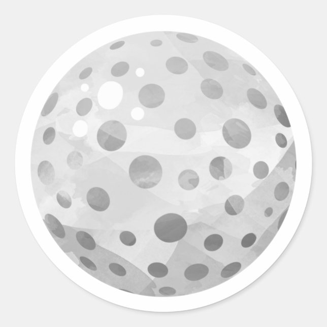 Golf Ball Classic Round Sticker (Front)