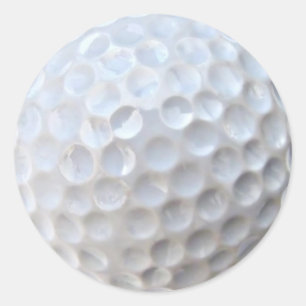 golf ball classic round sticker