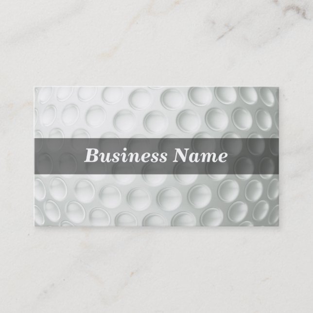 Golf Ball (Closeup) Business Card (Front)