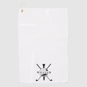 Golf Ball Club Personalised Monogram Name Towel
